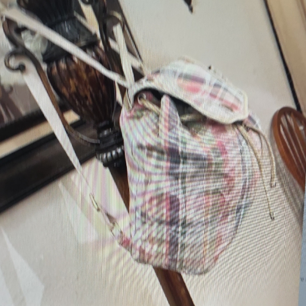 Coacg Plaid Backpack with Drawstring Closure - image 7